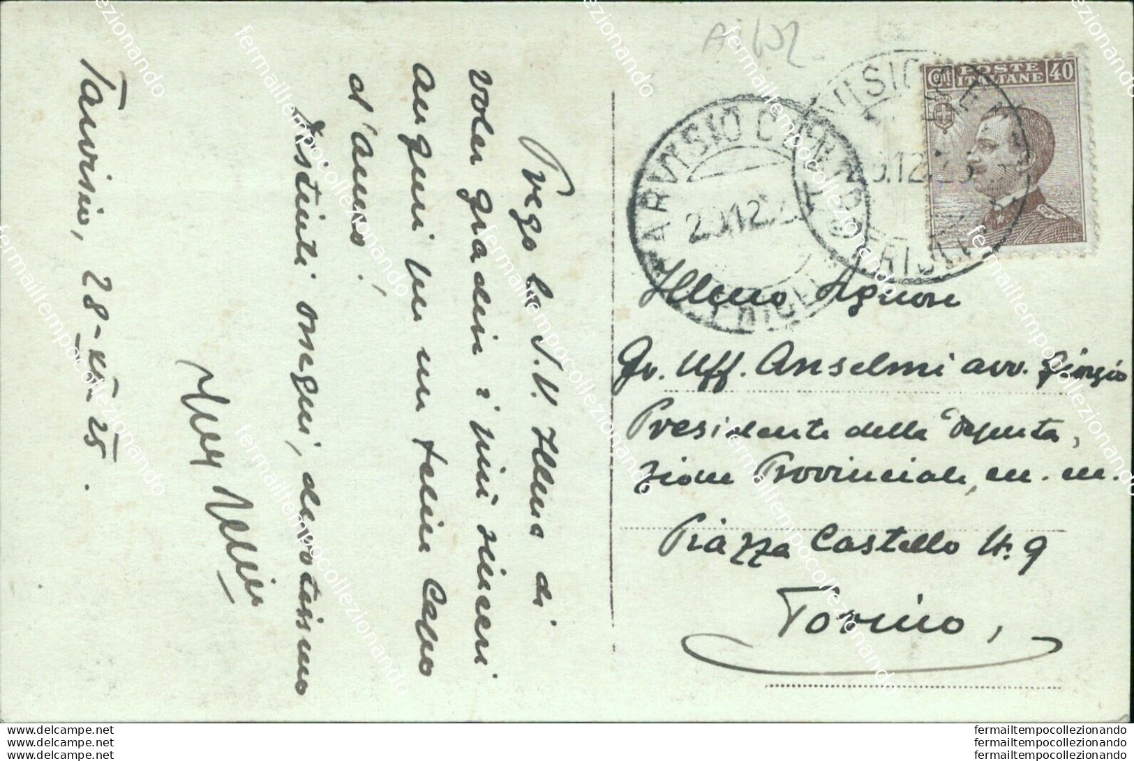 Ai602 Cartolina Tarvisio Col Mangart 1925 Provincia Di Udine - Udine