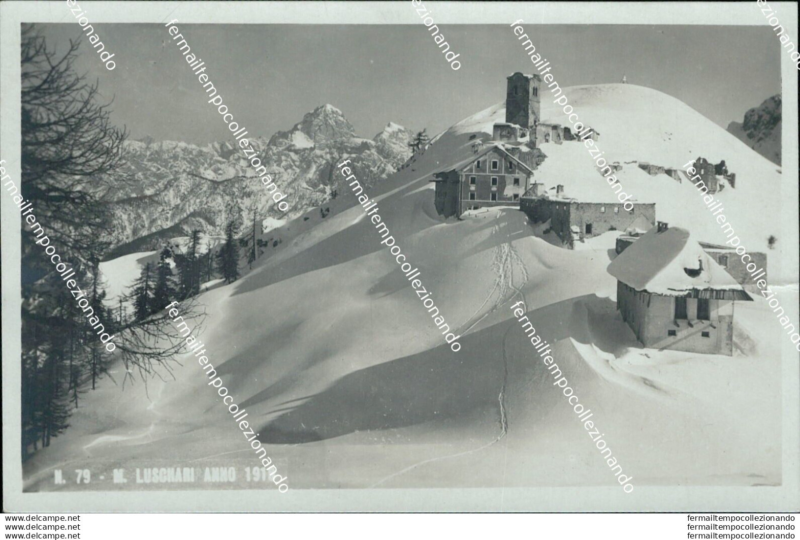Bf341 Cartolina M.luschari Anno 1918 Monte Di Lussari Tarvisio Udine - Udine