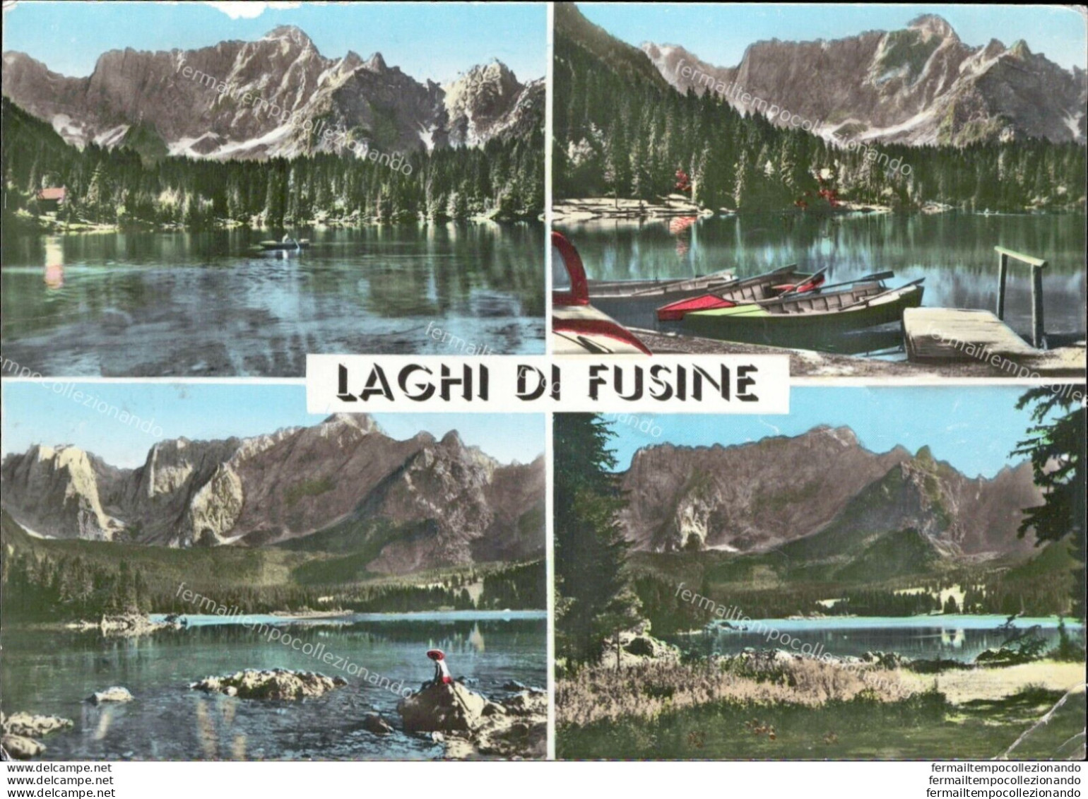 Am252 Cartolina Laghi Di Fusine Provincia Di Udine - Udine