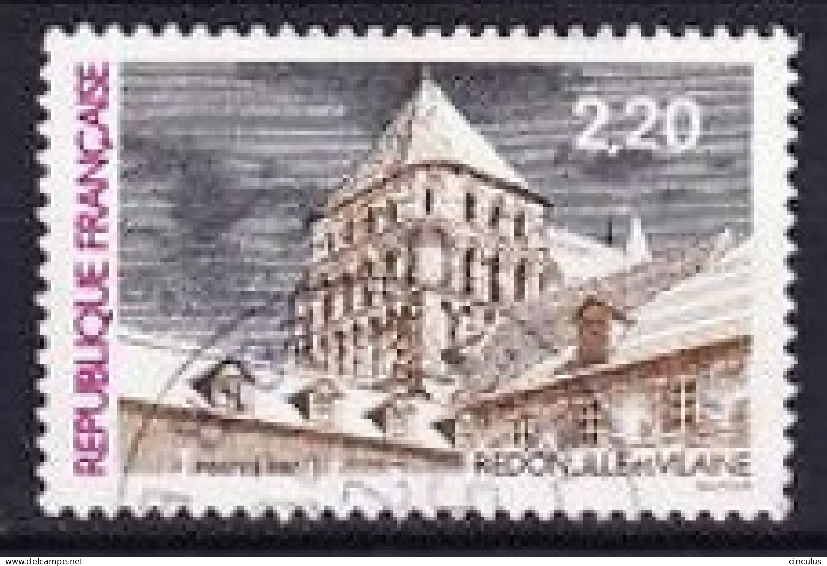 1987. France. Redon: The Central Tower Of The Abbey St. Sauveur. Used. Mi. Nr. 2598 - Usados