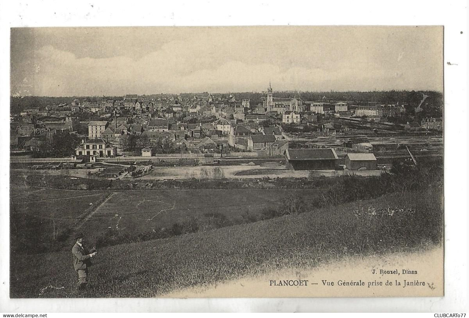 Plancoët (22) : Vue Générale Au Niveau Du Quartier De La Gare Prise De La Janière En 1910 (animé) PF. - Plancoët