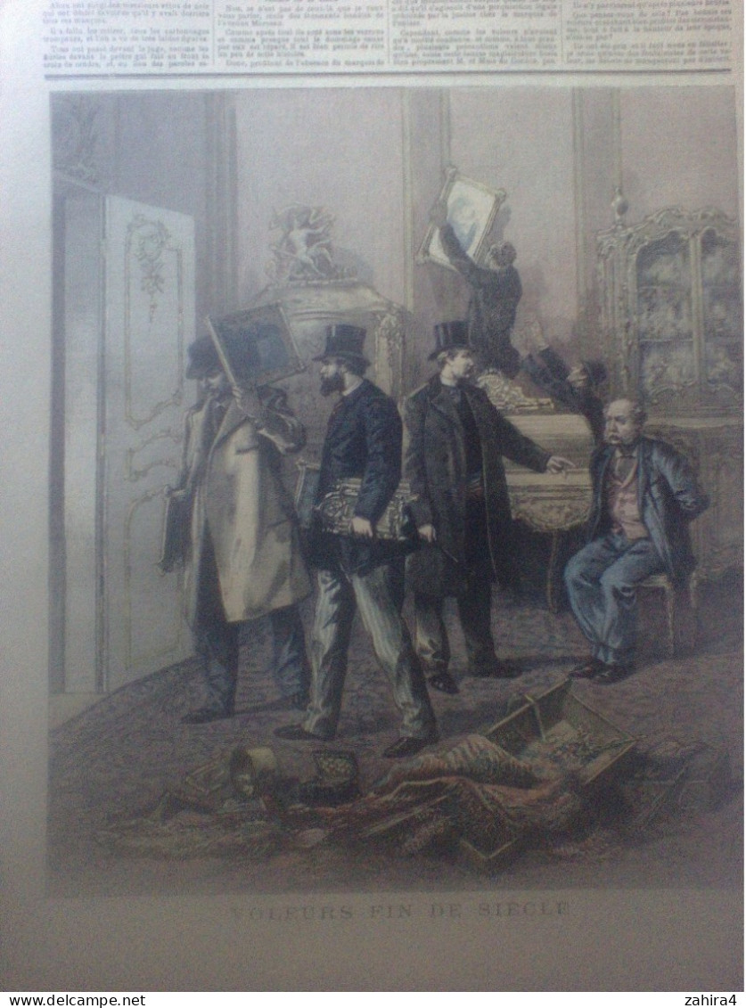 Le Petit Journal N117 Mercredi Des Cendre à Bas Les Masques Voleurs Fin De Siècle Partition Pensées De L'absent G Nadaud - Magazines - Before 1900