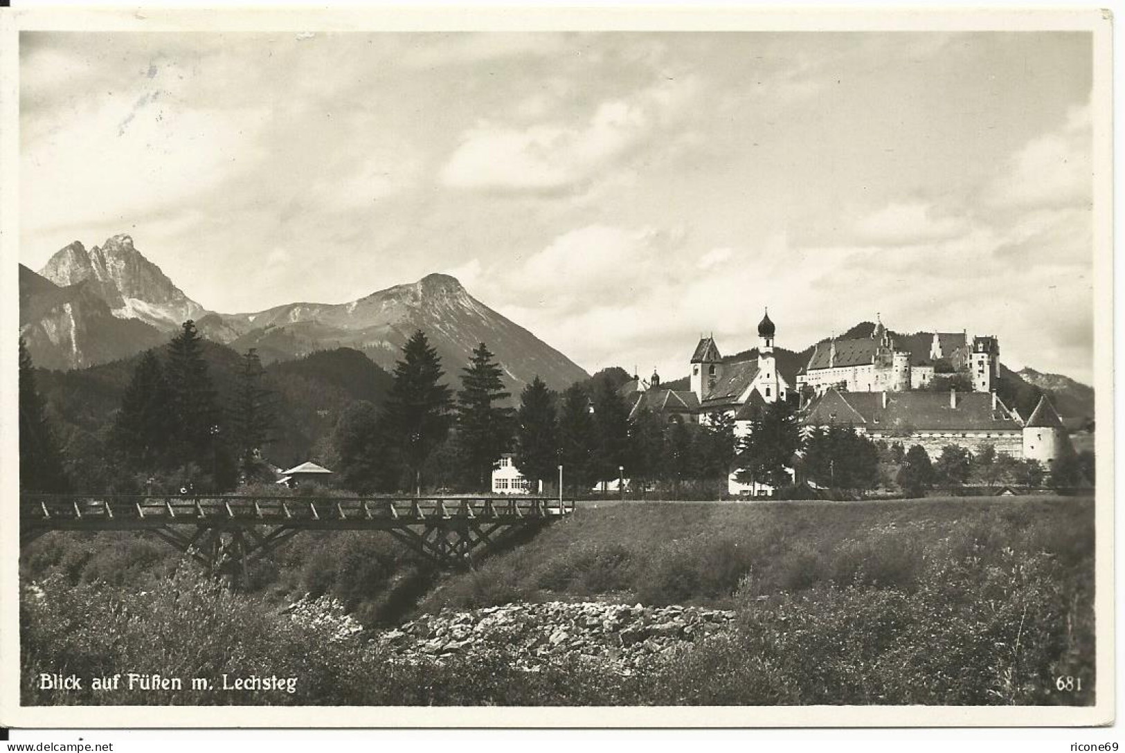 Füssen M. Lechsteg, 1933 N. Norwegen Gebr. Sw AK  - Sonstige & Ohne Zuordnung