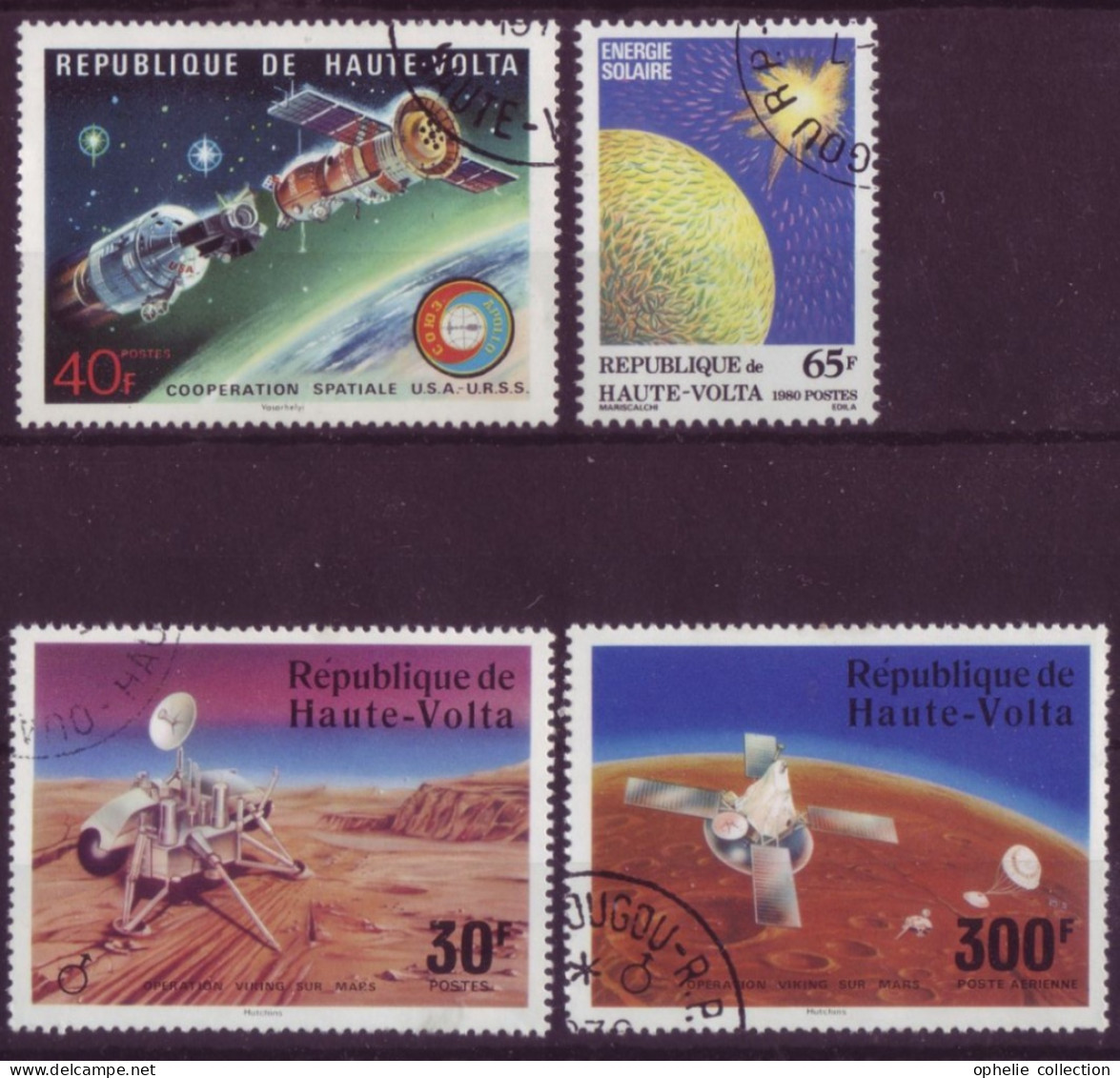 Afrique - Haute-Volta - Espace - 4 Timbres Différents - 7162 - Haute-Volta (1958-1984)