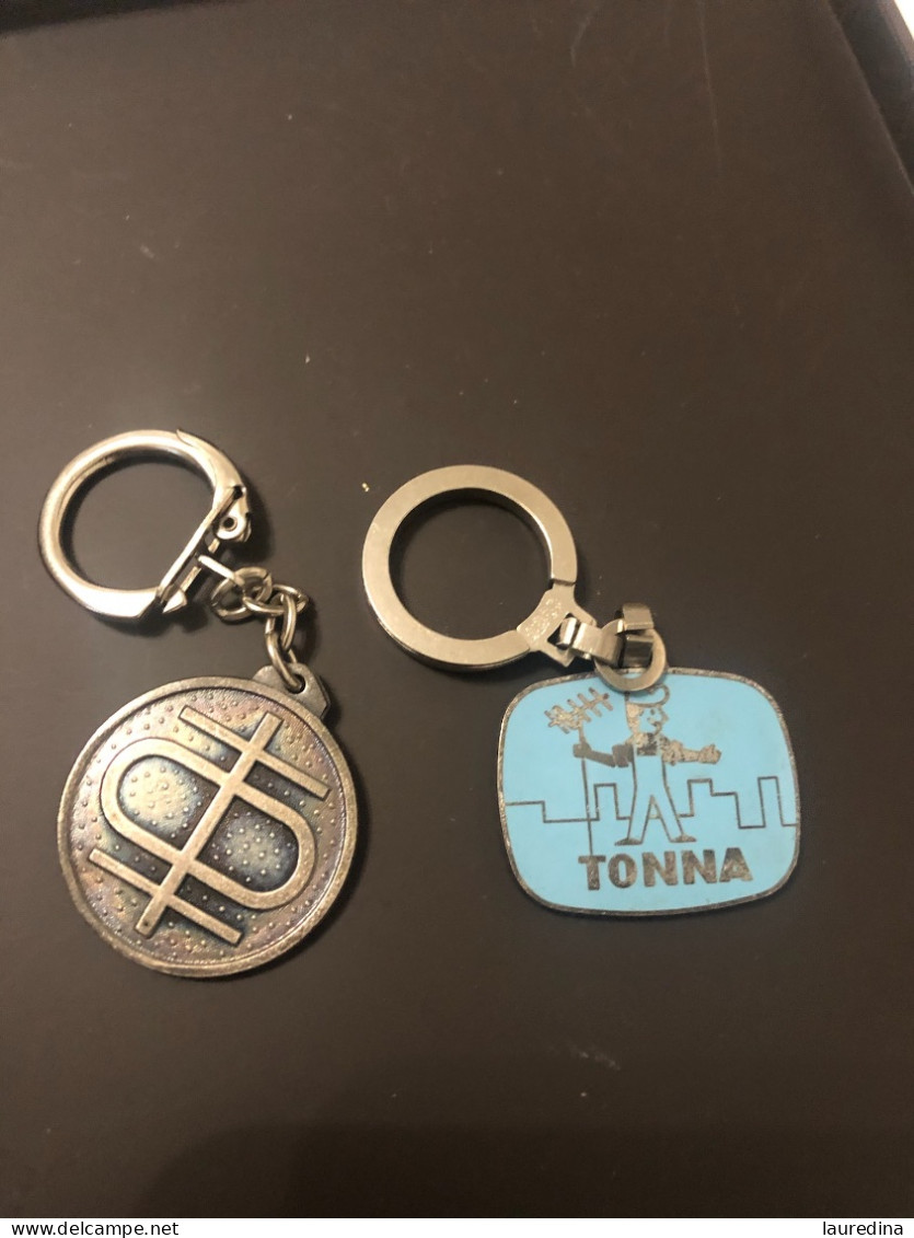 2 PORTE CLEFS - ANTENNES DIELA -ANTENNES TONNA A REIMS - Portachiavi