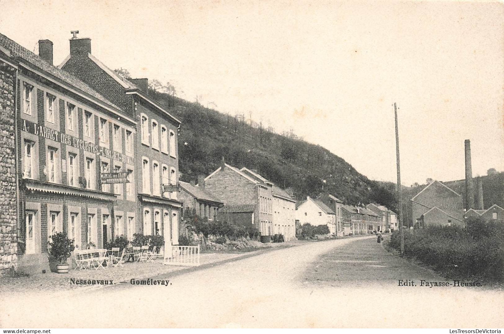 BELGIQUE - Nessonvaux - Gomélevay - Vue D'ensemble - Des Maisons Autour - Carte Postale Ancienne - Trooz