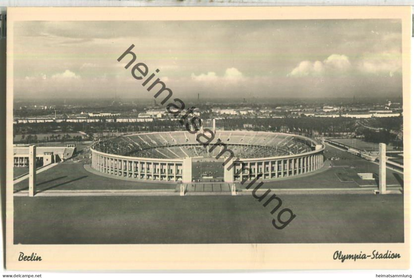 Berlin - Olympia-Stadion - Foto-Ansichtskarte - Verlag H. Locke Berlin-Charlottenburg - Charlottenburg