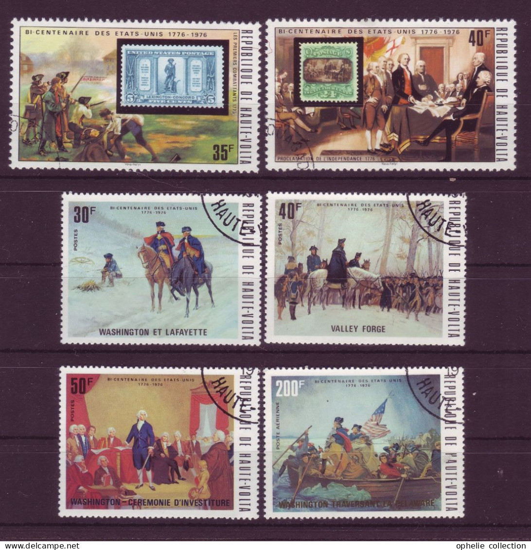 Afrique - Haute-Volta - Bicentenaire Des Etats-Unis 1776-1976 - 6 Timbres Différents - 7164 - Obervolta (1958-1984)