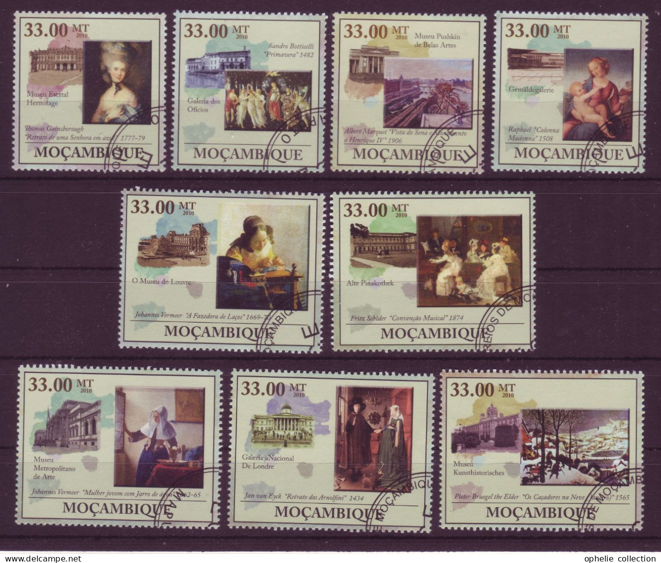 Afrique - Mozambique - Musée - 9 Timbres Différents - 7165 - Mozambique