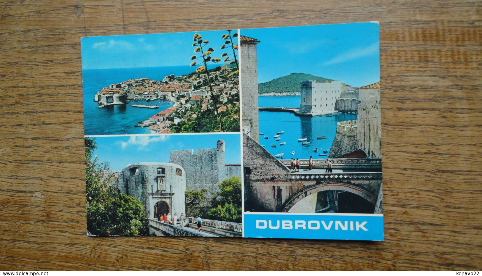 Yougoslavie , Dubrovnik , Multi-vues "" Beau Timbre "" - Yougoslavie