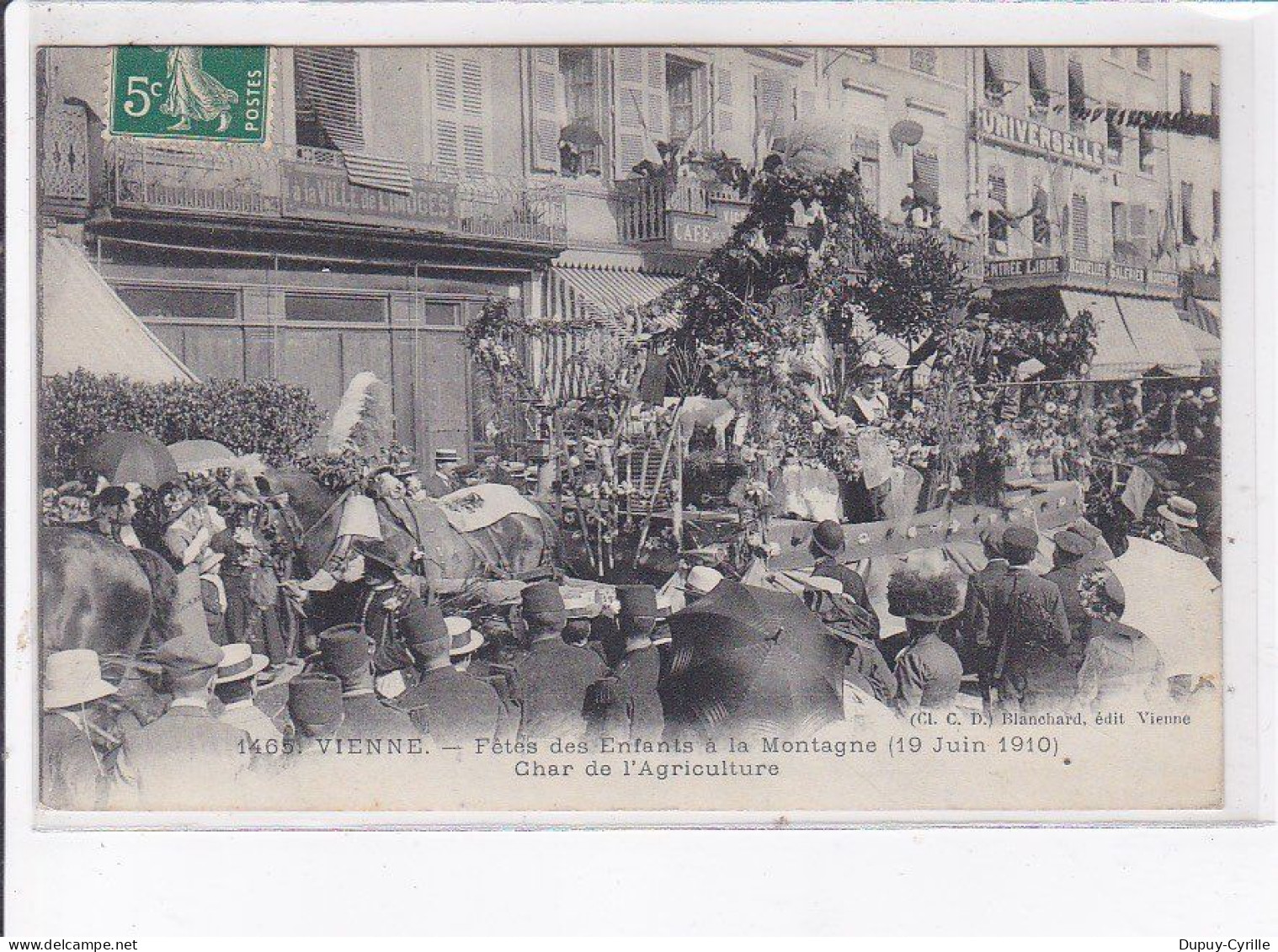 VIENNE: Fêtes Des Enfants à La Montagne 1910, Char De L'agriculture - Très Bon état - Vienne