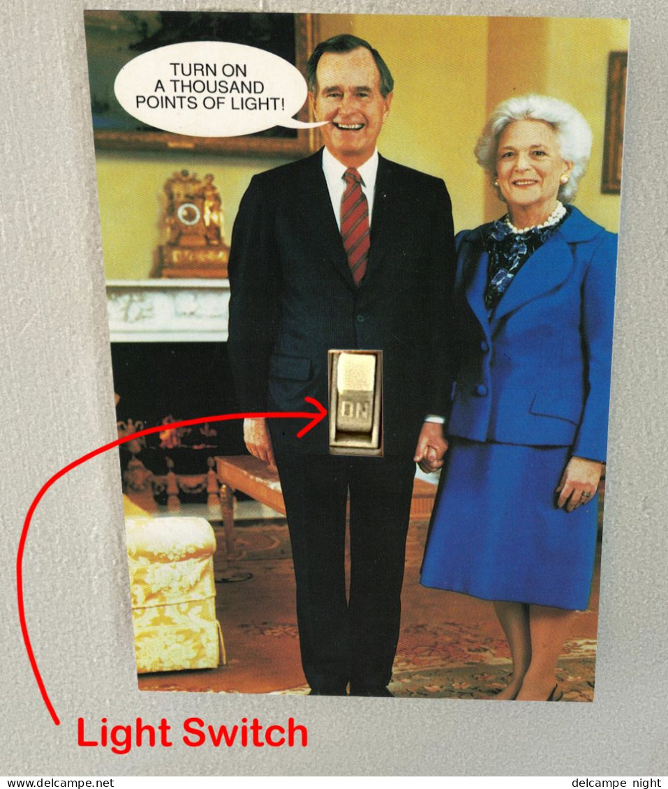 George Bush (Président États-Unis/USA) + Wife/Épouse/Ehefrau / Light-Switch-Cover (Couvercle D'interrupteur) - Politieke En Militaire Mannen