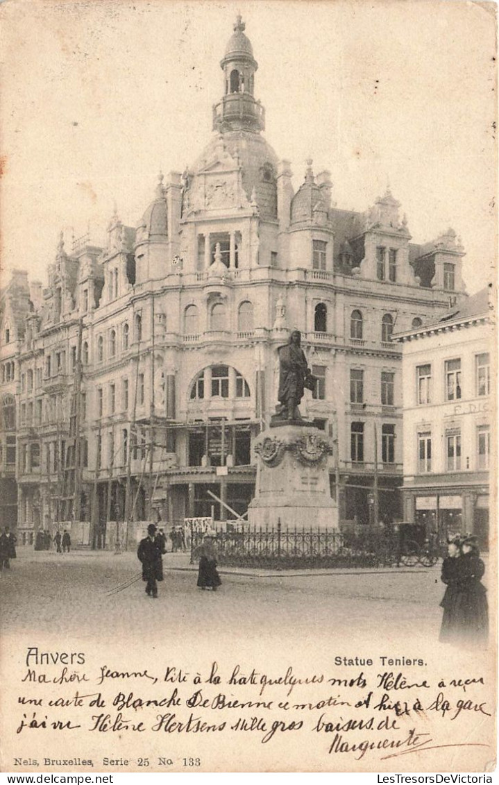 BELGIQUE - Anvers - Vue Sur La Statue Teniers - Animé - Carte Postale Ancienne - Kortenberg