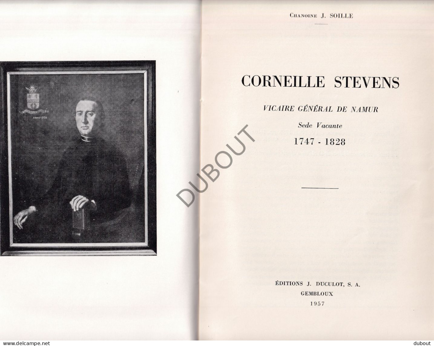 Namur: Corneille Stevens; Vicaire Général 1747-1828 - J. Soille 1957 (V3047) - 1901-1940