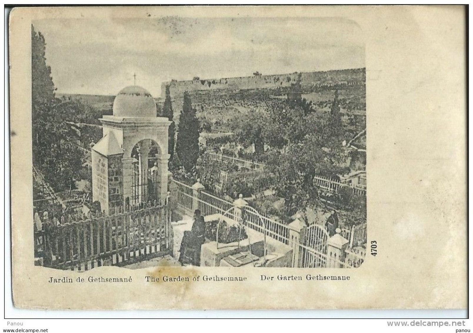 LOT 2 CPA POSTCARDS. JERUSALEM AIN KARIN. GETHSEMANE ISRAEL - Israele