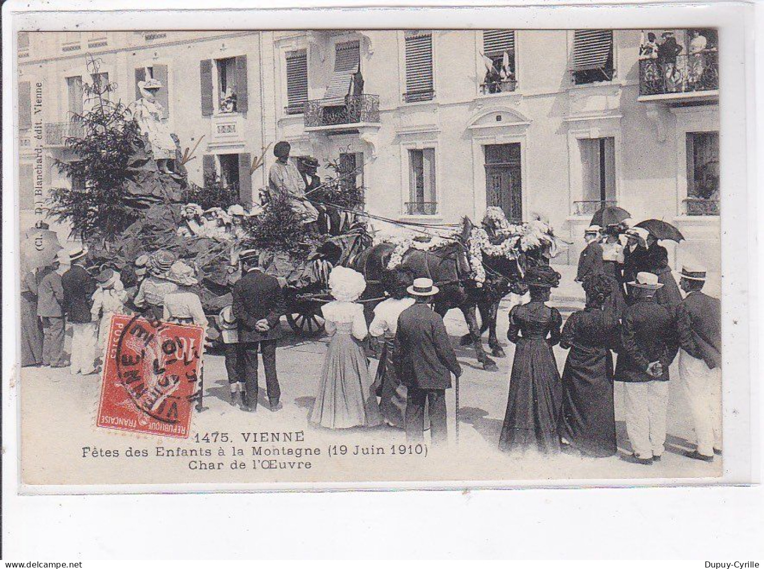 VIENNE: Fêtes Des Enfants à La Montagne 1910, Char De L'oeuvre - Très Bon état - Vienne