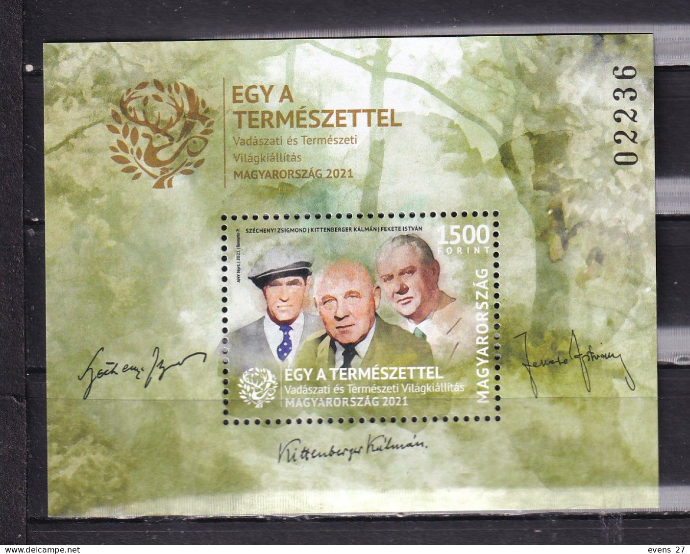 HUNGARY-2021-ONE WITH NATURE - BLOCK-MNH. - Unused Stamps