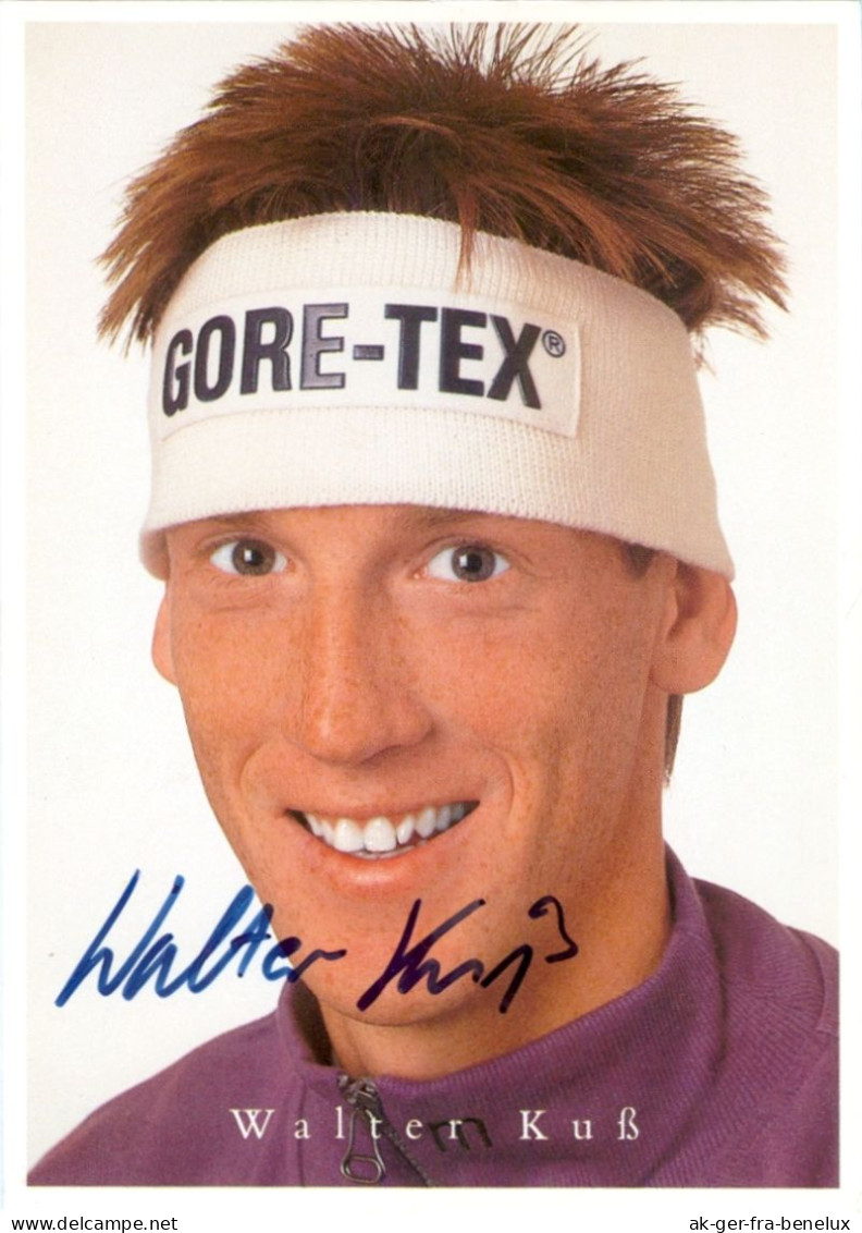 Autogramm Gore-Tex-AK Langläufer Walter Kuß Furtwangen Im Schwarzwald Neukirch Olympia DSV Deutschland Germany Allemagne - Autographes