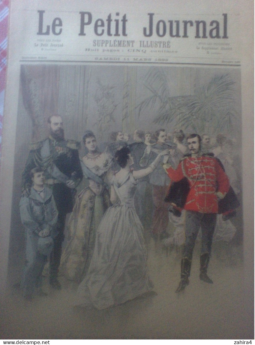 Le Petit Journal N°120 Le Tsar à L'ambassade D France à St-Pétersbourg Le 18 Brumaire Partition Madeleine Giugno Mercier - Magazines - Before 1900