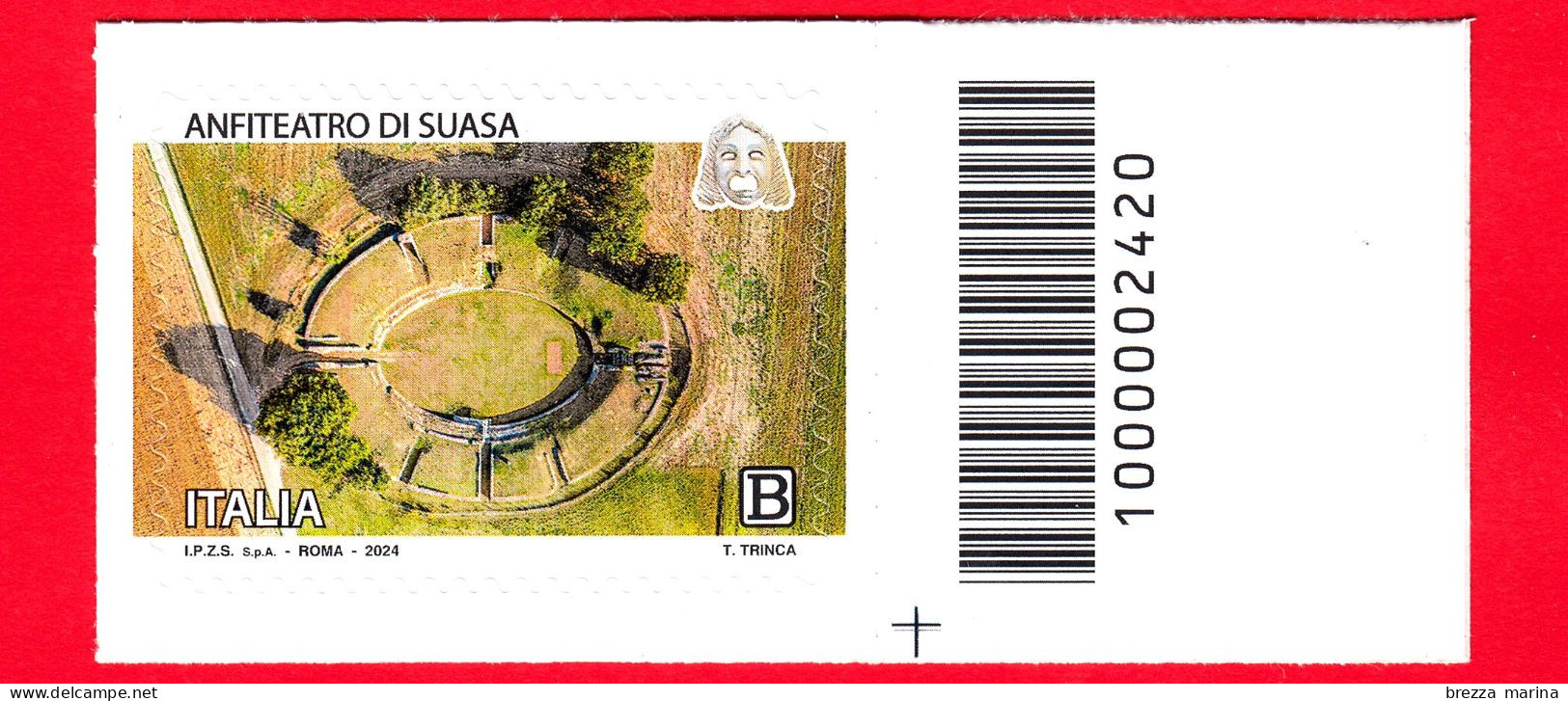 Nuovo - MNH - ITALIA - 2024 - Teatri Storici - Anfiteatro Romano Di Suasa - B - Barre 2420 - Bar-code