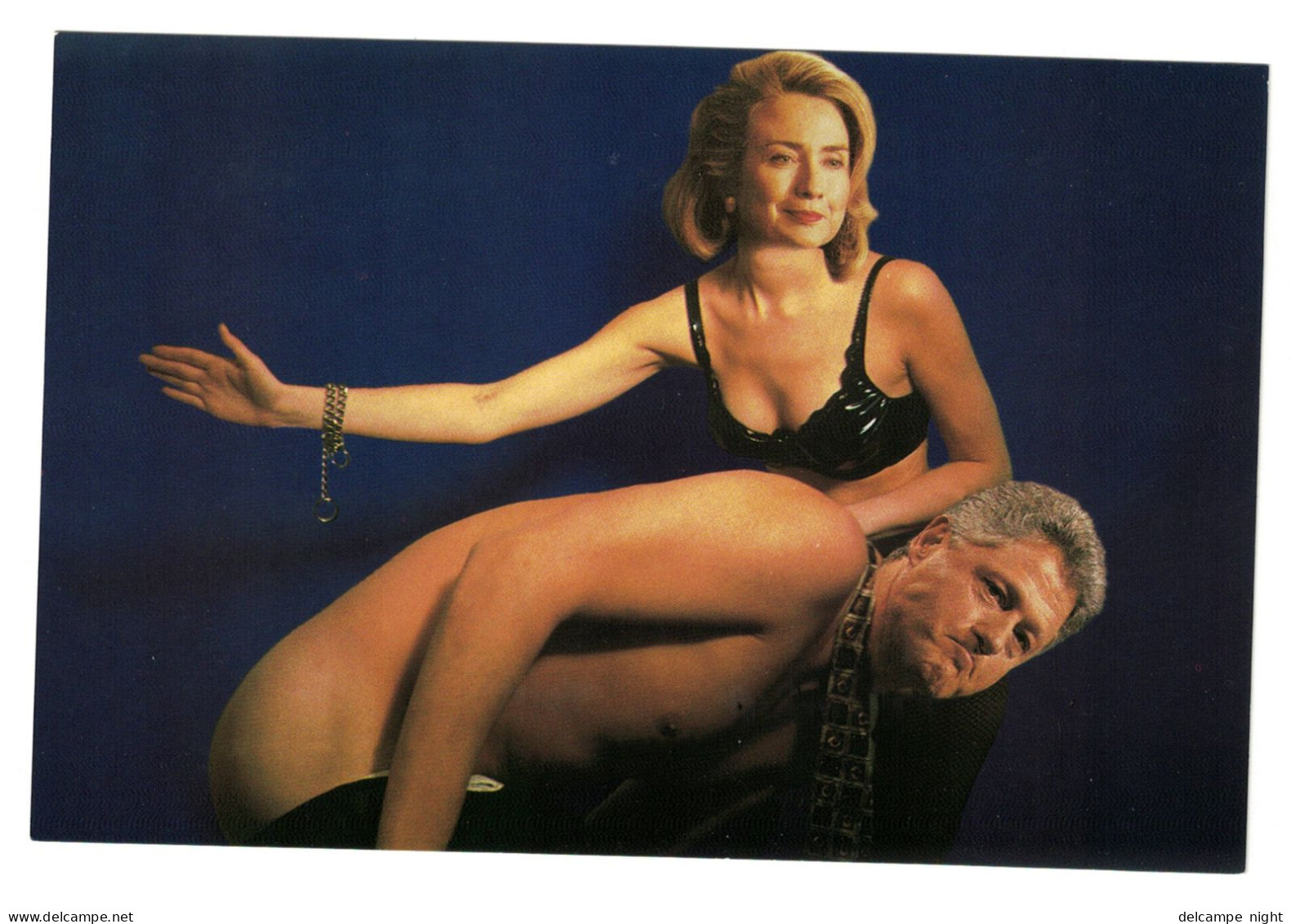 Bill Clinton (Président États-Unis/USA) & + Wife/Épouse/Ehefrau Hillary Clinton - Fake Naked / Faux Nu BDSM - Hombres Políticos Y Militares