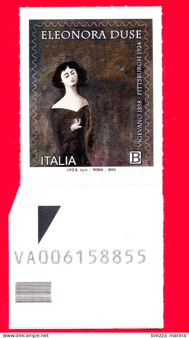 Nuovo - MNH - ITALIA - 2024 - 100 Anni Della Morte Di Eleonora Duse, Attrice Teatrale - B - Alfanumerico - 2021-...: Neufs