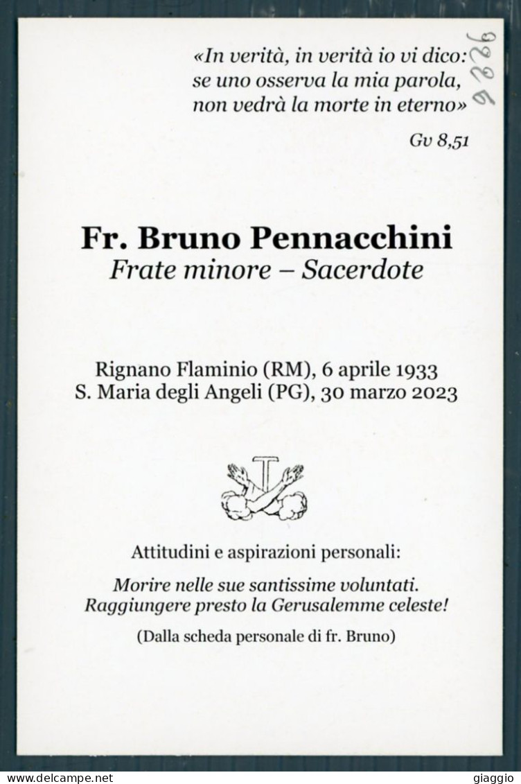 °°° Santino N. 9226 - Sacerdote - Rignano Flaminio/s. Maria Degli Angeli - Cartoncino °°° - Religion & Esotérisme