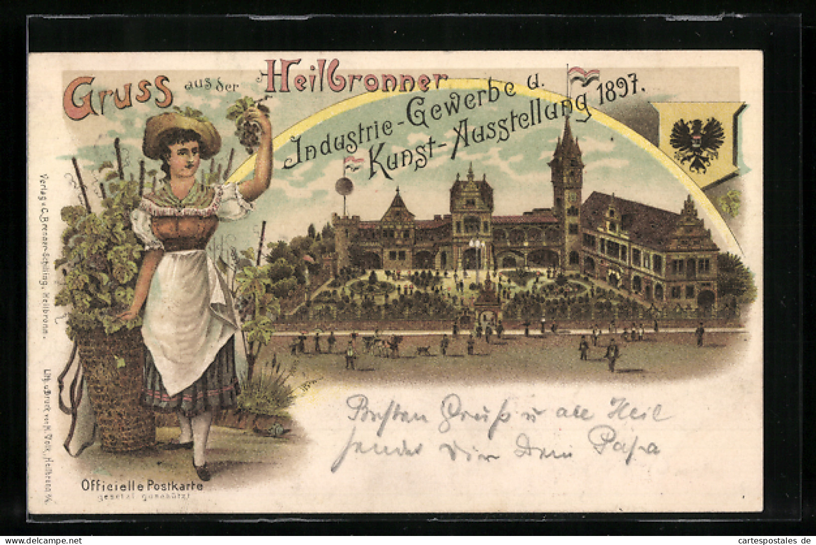 Lithographie Heilbronn, Industrie-Gewerbe- U. Kunst-Ausstellung 1897  - Exhibitions