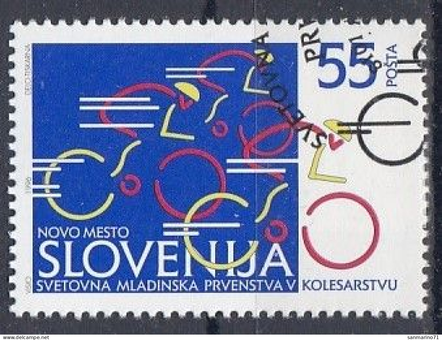 SLOVENIA 147,used,hinged - Ciclismo