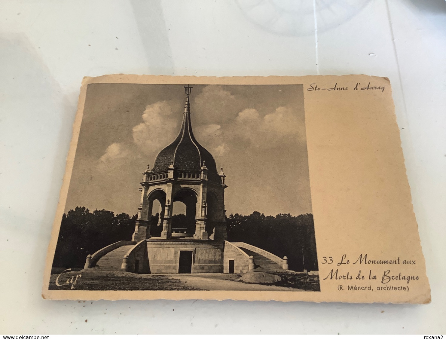 56 Saint Anne D’Auray «  Le Monument Aux Morts « - Sainte Anne D'Auray