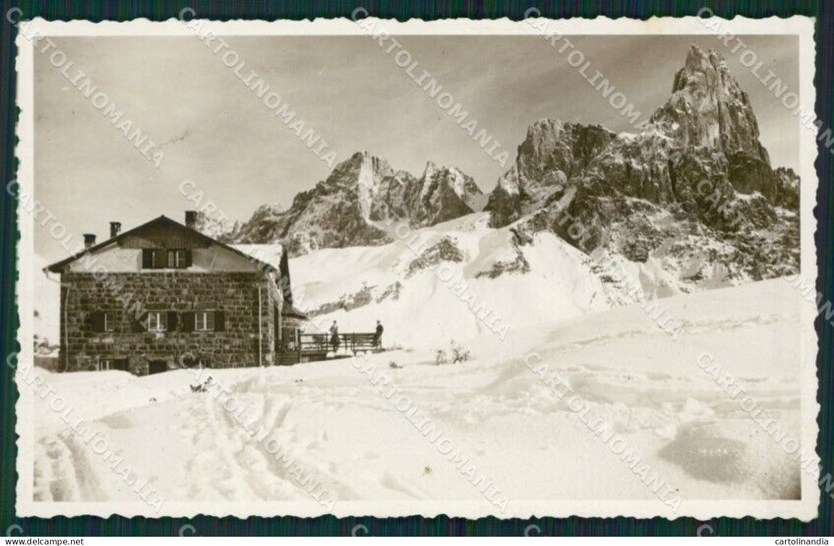 Trento Siròr Passo Rolle Capanna Sass Maor Foto Cartolina KV2150 - Trento