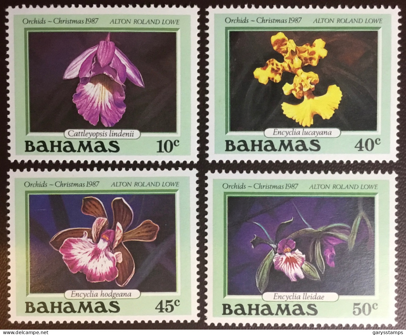 Bahamas 1987 Christmas Orchids MNH - Orchidées