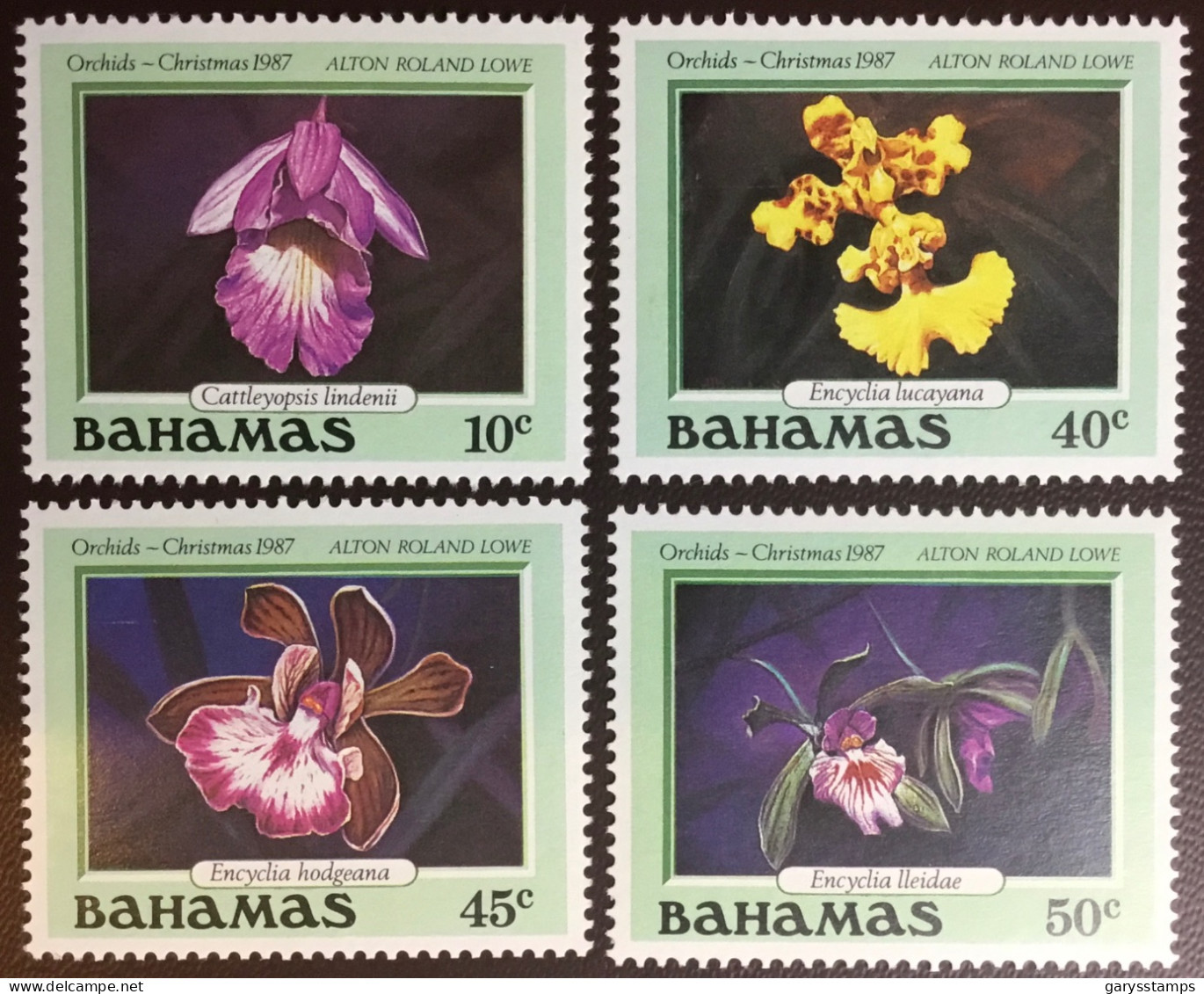 Bahamas 1987 Christmas Orchids MNH - Orchidee