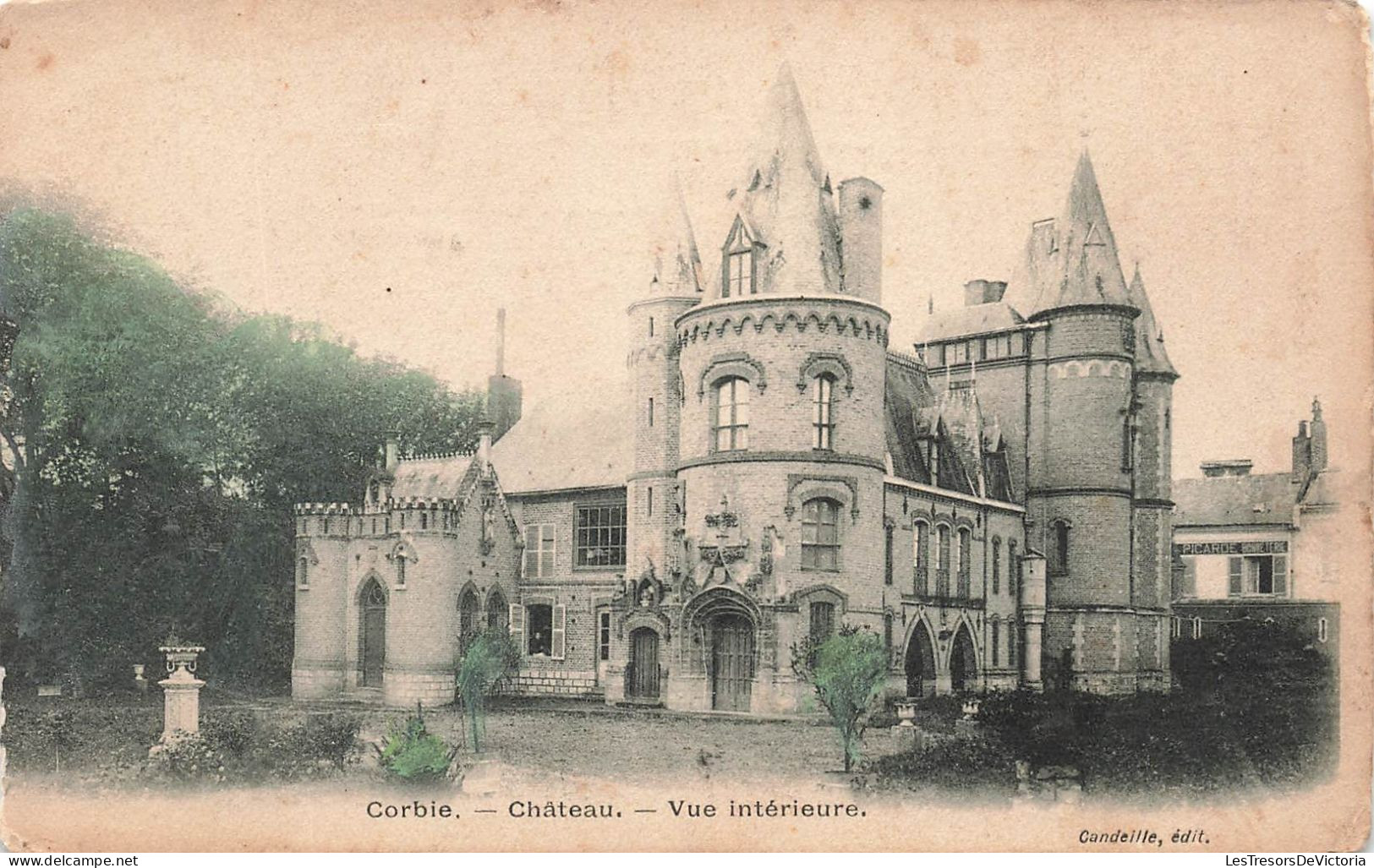 FRANCE - Corbie - Château - Vue Intérieure - Carte Postale Ancienne - Corbie