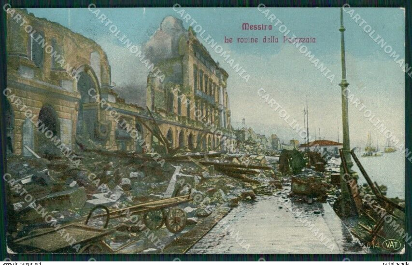 Messina Città Terremoto Alterocca 5614 Foto Cartolina KV2190 - Messina