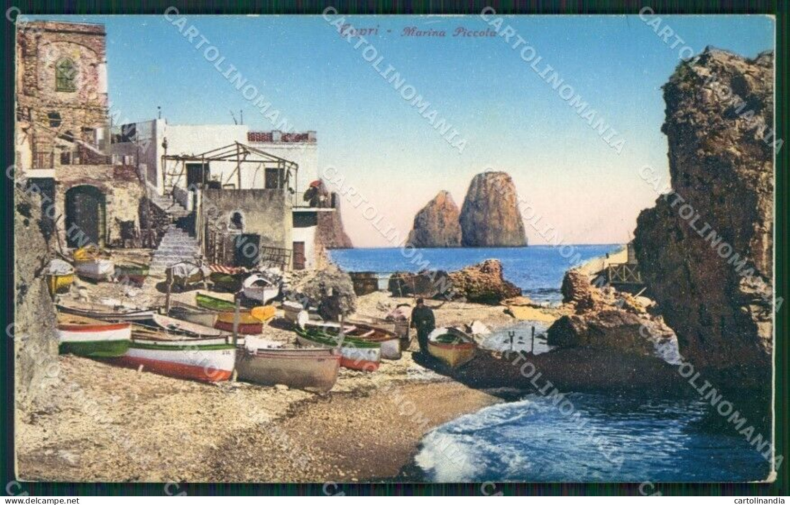 Napoli Capri Marina Piccola Cartolina KV2363 - Napoli (Naples)
