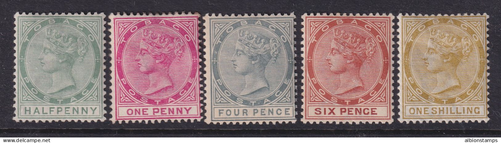 Tobago, Scott 15/23 (SG 20-24), MLH/HR - Trinité & Tobago (...-1961)