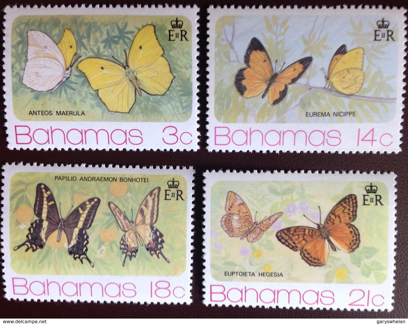 Bahamas 1975 Butterflies MNH - Farfalle