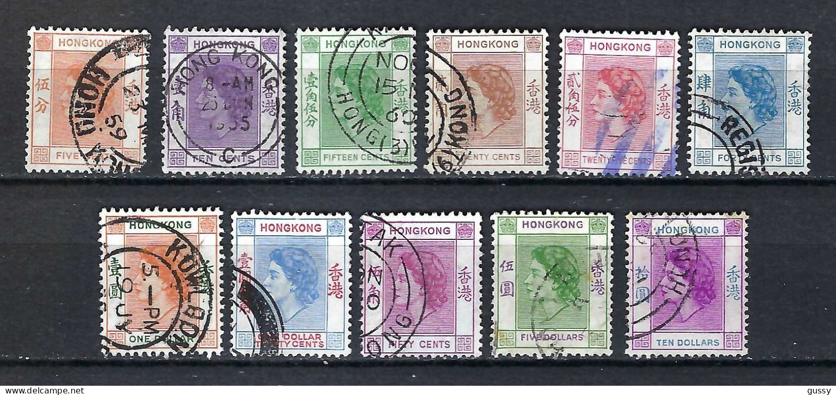 HONG KONG Ca.1953-70: Lot D' Obl. - Usati