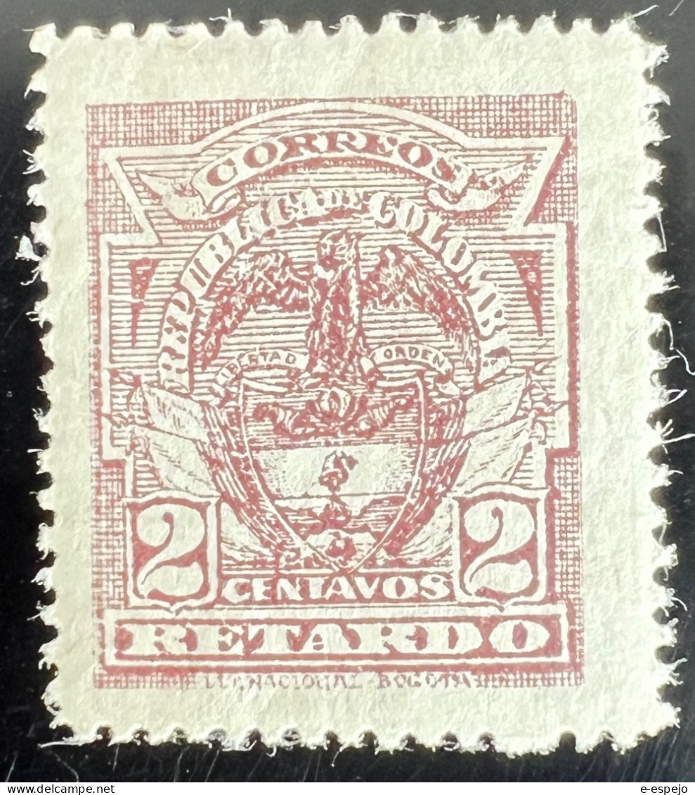 Kolumbien 1914: Late Fee Stamp Mi:CO 237 - Kolumbien