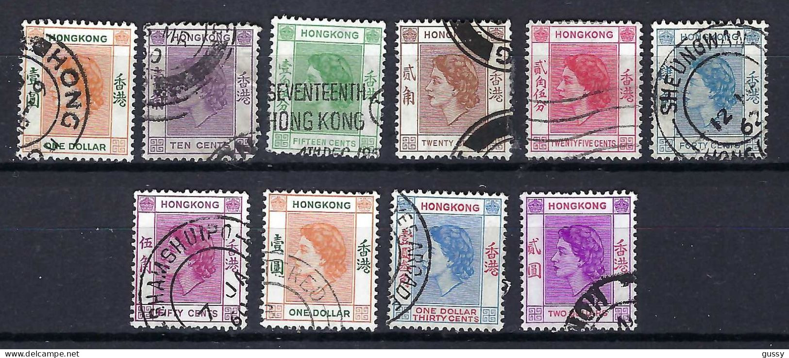 HONG KONG Ca.1953-70: Lot D' Obl. - Usati