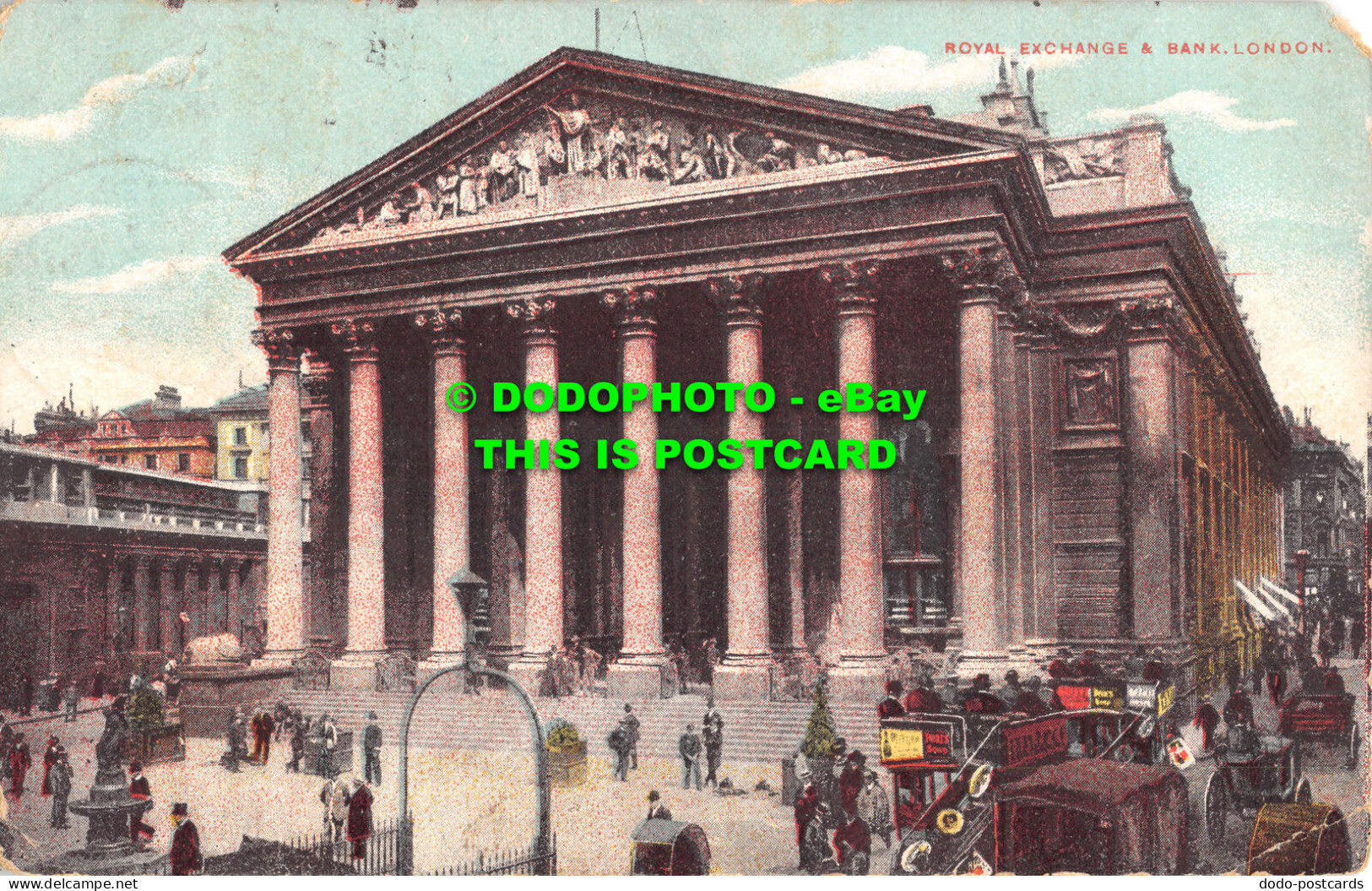 R477096 London. Royal Exchange And Bank. 1906 - Andere & Zonder Classificatie