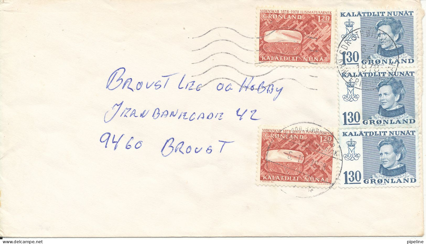 Greenland Cover Sdr. Stromfjord 6-10-1978 - Briefe U. Dokumente