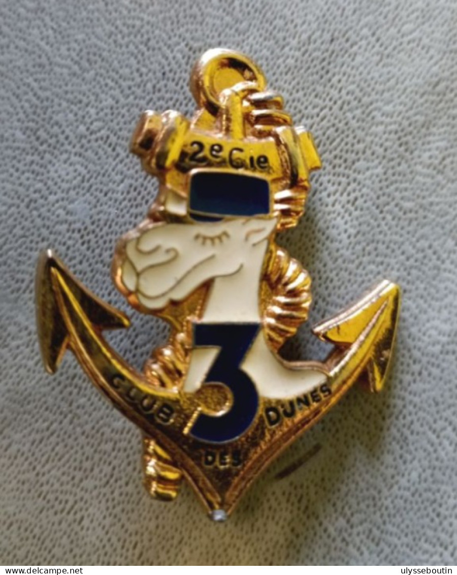 Nsigne Métallique De La 2° Compagnie Du 3° Régiment D'Infanterie De Marine - Navy