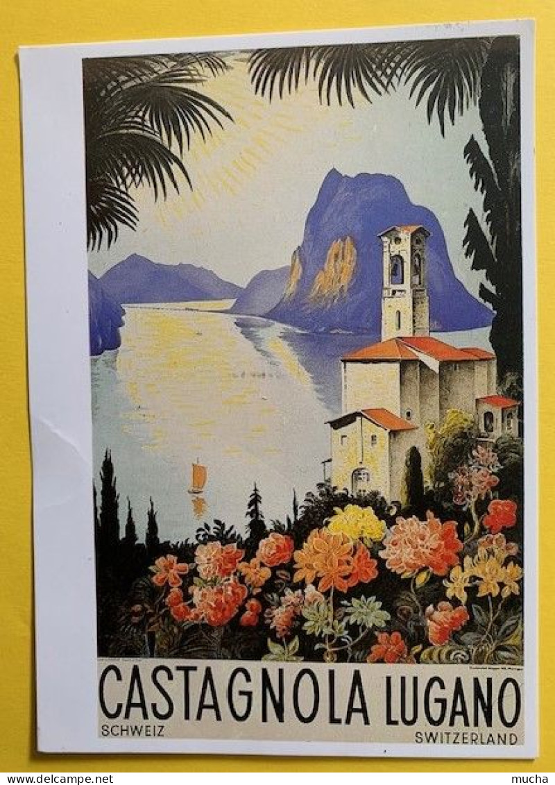 20069  - Castagnola Lugano Reproduction D'affiche - Lugano