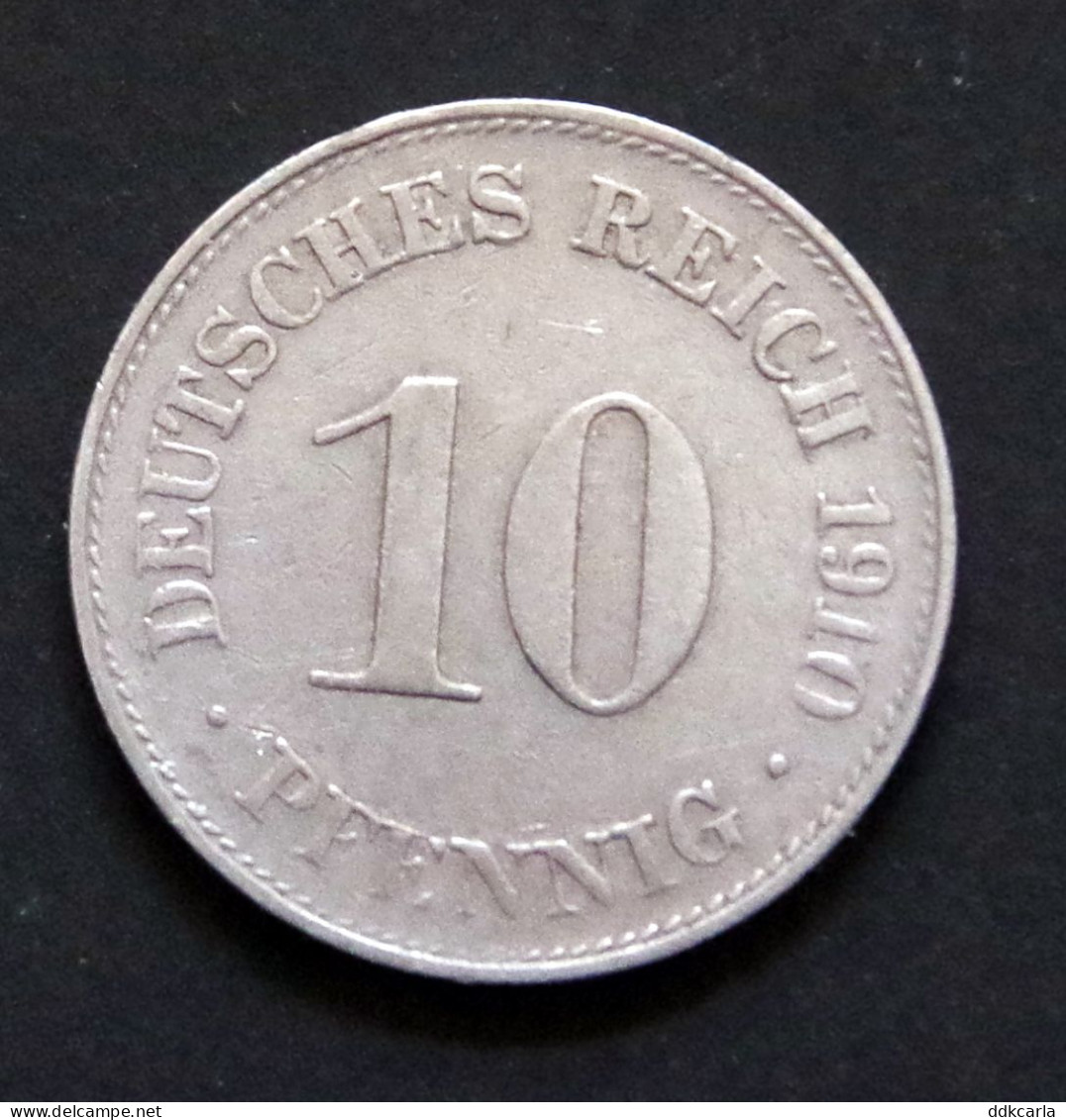 10 Pfennig 1910 D Deutsches Reich - 10 Pfennig