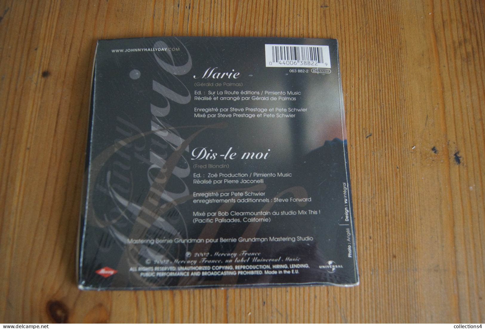 JOHNNY HALLYDAY MARIE CD  DE 2002 - Rock