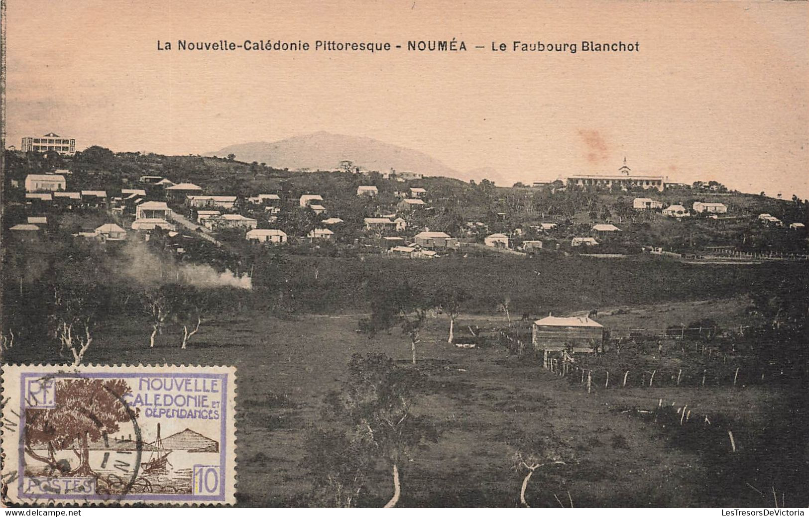 FRANCE - Nouvelle Calédonie Pittoresque - Nouméa - Le Faubourg Blanchot - Carte Postale Ancienne - Nouvelle Calédonie