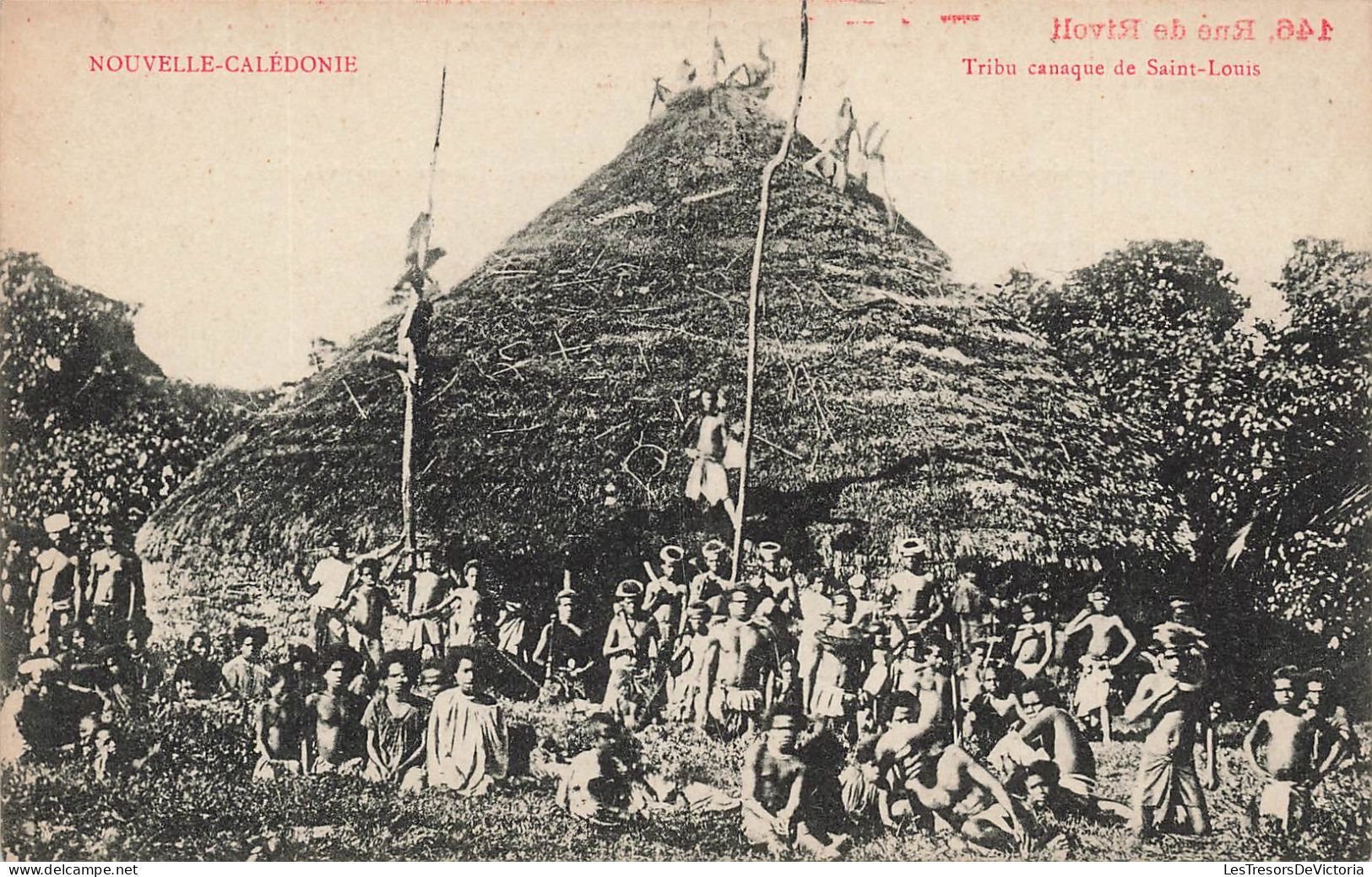 FRANCE - Nouvelle Calédonie - Tribu Canaque De Saint Louis - Vue Générale - Animé - Carte Postale Ancienne - Nouvelle Calédonie