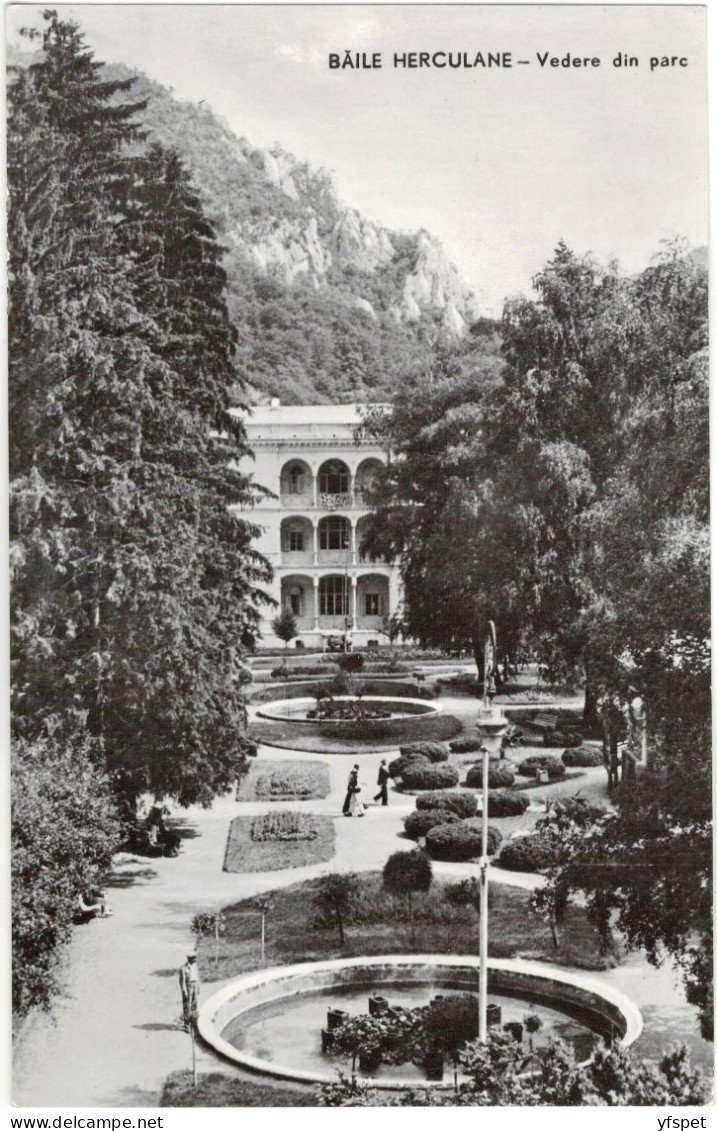 Herculane Health Resort - View Of The Park - Rumania